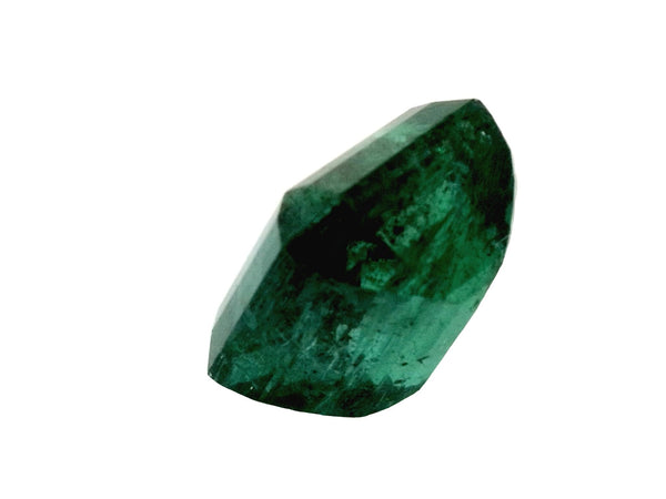 Large 14.76 Carat 14x14 Dark Green Natural Loose Zambian- Asscher Cut