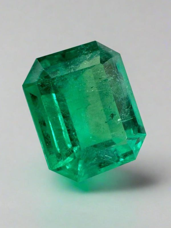 4.24 Carat 11x9 AAA+ Classic Green Natural Loose Colombian- Emerald Cut