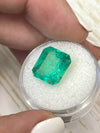 8.10 Carat 12.5x11.7 Vibrant Green Natural Loose Colombian Emerald-Asscher Cut