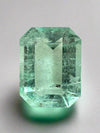 4.06 Carat 11x9 Freckled Light Green Natural Loose Colombian Emerald-Classic Emerald Cut