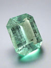 4.06 Carat 11x9 Freckled Light Green Natural Loose Colombian Emerald-Classic Emerald Cut
