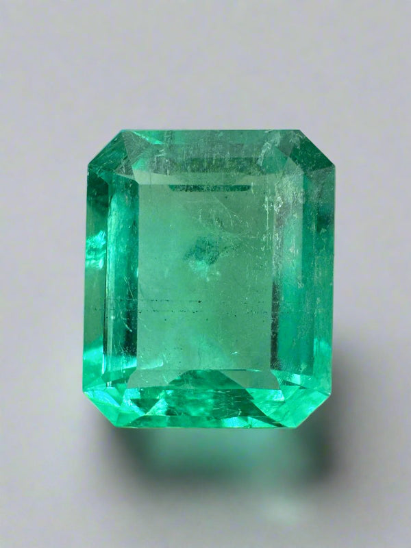 5.02 Carat 11.5x9 Crystalline Natural Loose Colombian Emerald-Classic Emerald Cut
