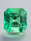 8.01 Carat 12.5x11.5 Lusterous Green Natural Loose Colombian Emerald-Asscher Cut