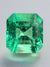 8.01 Carat 12.5x11.5 Lusterous Green Natural Loose Colombian Emerald-Asscher Cut