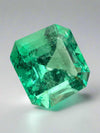 8.01 Carat 12.5x11.5 Lusterous Green Natural Loose Colombian Emerald-Asscher Cut