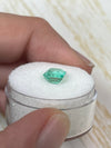 1.60 Carat 7.5x6.5 Pastel Light Green Loose Colombian Emeralds-Emerald Cut