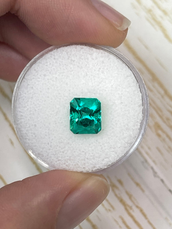 1.66 Carat RARE Certified Butterly Effect/Drop of Oil Muzo Green Natural Loose Colombian Emerald