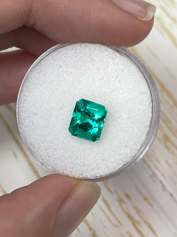 1.66 Carat RARE Certified Butterly Effect/Drop of Oil Muzo Green Natural Loose Colombian Emerald