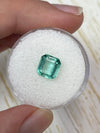 1.74 Carat Freckled Portrait Cut Loose Colombian Emerald- Asscher Cut