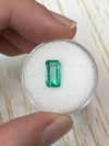 1.80 Carat VVS 10x6 Slender Bluish Green Loose Colombian Emerald-Emerald Cut