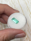 1.80 Carat VVS 10x6 Slender Bluish Green Loose Colombian Emerald-Emerald Cut