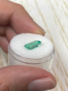 1.80 Carat VVS 10x6 Slender Bluish Green Loose Colombian Emerald-Emerald Cut