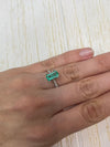 1.80 Carat VVS 10x6 Slender Bluish Green Loose Colombian Emerald-Emerald Cut