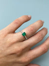 0.93 Carat 6.3x4.8 Fine Deep Green Natural Loose Zambian Emerald-Emerald Cut