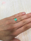 1.87 Carat 8x8 Art Deco Medium Green Natural Loose Colombian Emerald- Asscher Cut