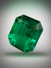 Large 12.81 Carat GRS Minor Oil Vivid Green Colombian Emerald-Loose