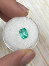 1.91 Carat 8x6 Bluish Green Natural Loose Colombian Emerald-Emerald Cut