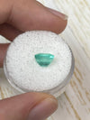 1.91 Carat 8x6 Bluish Green Natural Loose Colombian Emerald-Emerald Cut