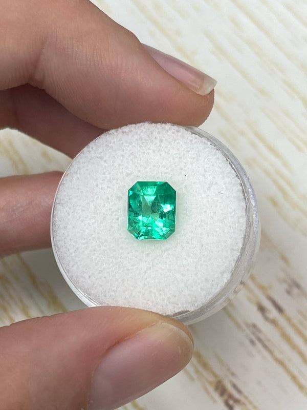 1.92 Carat 8x7 Vivacious Muzo Green Natural Loose Colombian Emerald- Emerald Cut