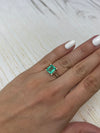 2.34 Carat 9x7.5 Light Bluish Natural Loose Colombian Emerald-Emerald Cut