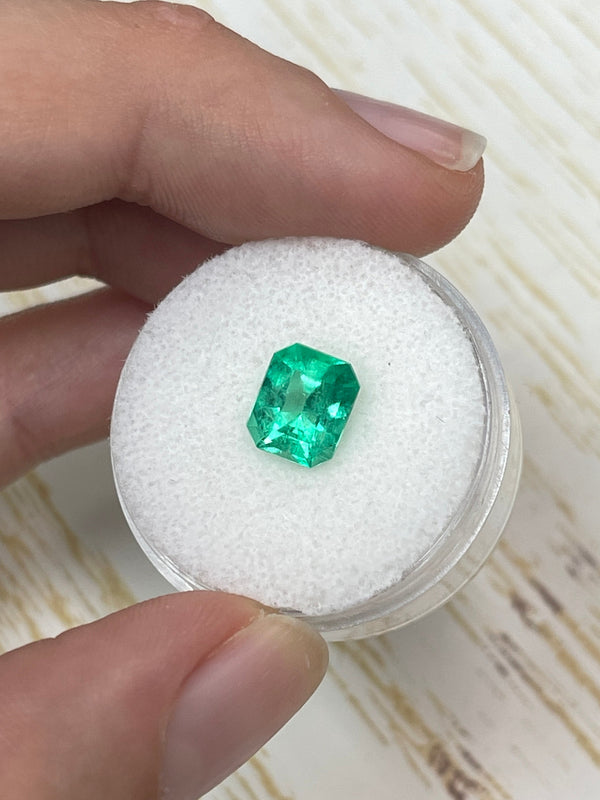 1.92 Carat 8x7 Vivacious Muzo Green Natural Loose Colombian Emerald- Emerald Cut