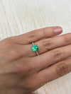 1.92 Carat 8x7 Vivacious Muzo Green Natural Loose Colombian Emerald- Emerald Cut