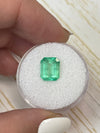 2.62 Carat 9.5x8 Glowy Yellowish Green Natural Loose Colombian Emerald-Emerald Cut