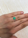 1.96 Carat 7.6x6.7 Vivid GLOWING Green Natural Loose Colombian Emerald-Emerald Cut
