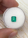 0.90 Carat 7x6 Vivid Green Natural Loose Colombian Emerald- Emerald Cut
