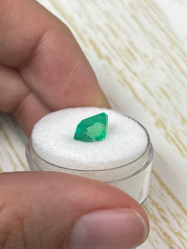 2.07 Carat 9x7 Classic Muzo Green Natural Loose Colombian Emerald- Emerald Cut