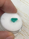 2.44 Carat Freckled 8.4x8.4 Bluish Green Natural Loose Colombian Emerald- Asscher Cut
