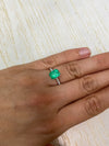 2.44 Carat 9x7 Spring Green Natural Loose Colombian Emerald-Emerald Cut
