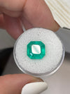 4.71 Carat 10.5x10.5 Loose Colombian Emerald-Asscher Cut with Clipped Corners