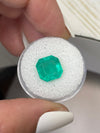 4.71 Carat 10.5x10.5 Loose Colombian Emerald-Asscher Cut with Clipped Corners