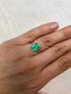 2.52 Carat 9.4x7.6 Glowing Classic Colombian Emerald-Emerald Cut
