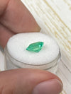 2.14 Carat 9x7 High Clarity Muzo Yellowish Green Natural Loose Colombian Emerald- Emerald Cut