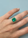 5.02 Carat 11x9 AAA+ Classic Green Natural Loose Colombian- Emerald Cut