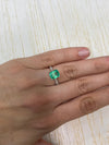 2.14 Carat 9x7 High Clarity Muzo Yellowish Green Natural Loose Colombian Emerald- Emerald Cut