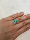 3.42 Carat 13x7.6 GLOWING Elongated Green Natural Loose Colombian Emerald- Emerald Cut