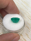 5.72 Carat 11x10.5 Freckled Forest Natural Loose Colombian Emerald-Asscher Cut