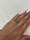 7.41 Carat 11.5x11.5 Vivid Muzo Green Natural Loose Colombian Emerald-Asscher Cut