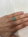 2.15 Carat 8.5x7.5 Portrait Cut Natural Loose Colombian Emerald-Chunky Emerald Cut