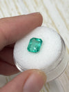 2.17 Carat 8.5x7 Bluish Green Natural Loose Colombian Emerald- Emerald Cut