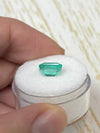 2.17 Carat 8.5x7 Bluish Green Natural Loose Colombian Emerald- Emerald Cut