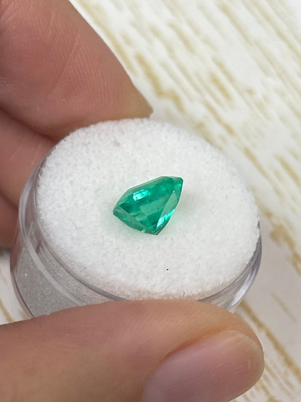 2.28 Carat 8.5x7 GLOWING Muzo Green Natural Loose Colombian Emerald-Emerald Cut