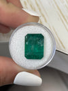 Large 12.45 Carat 15.6x12 Deep Green Natural Loose Zambian Emerald- Emerald Cut