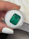 Large 12.45 Carat 15.6x12 Deep Green Natural Loose Zambian Emerald- Emerald Cut