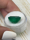 Large 12.45 Carat 15.6x12 Deep Green Natural Loose Zambian Emerald- Emerald Cut