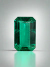 1.13 Carat VVS Crystal Clear Bluish Green Colombian Emerald- Emerald Cut