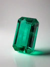 1.13 Carat VVS Crystal Clear Bluish Green Colombian Emerald- Emerald Cut